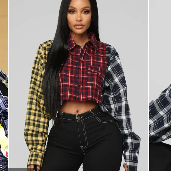 Fashion Nova | Off Line Plaid Top - Picture 4 of 10
